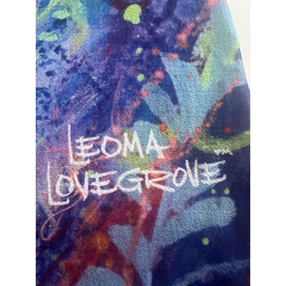 LEOMA LOVEGROVE Seahorse Art Tunic Top Size S Tropical Beachy Bling Art To Wear - Picture 7 of 7